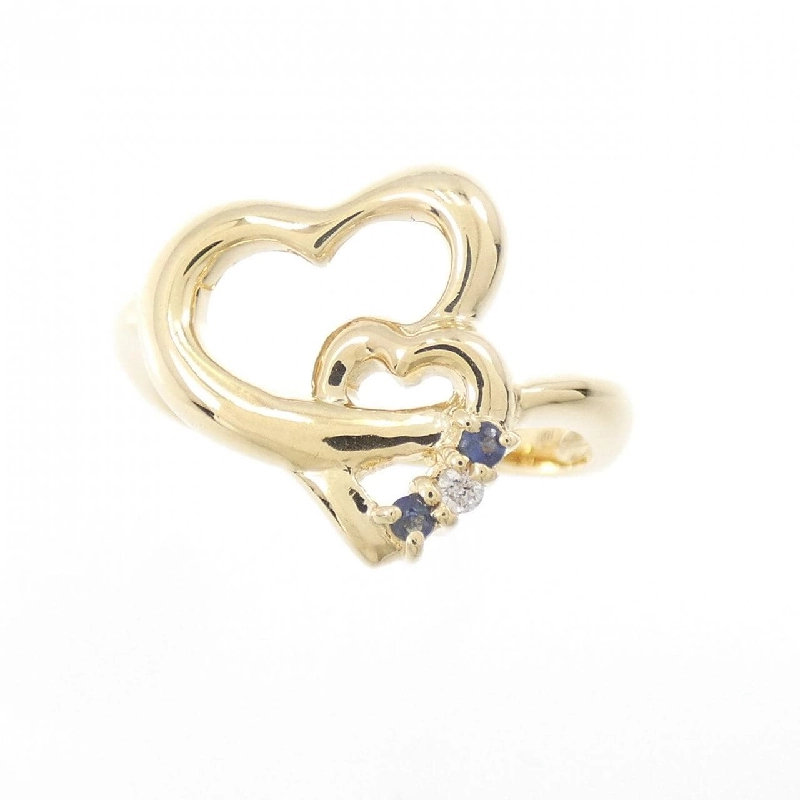 Nhẫn Sapphire Hình Trái Tim K18YG - Hàng hiệu Chính Hãng 855212