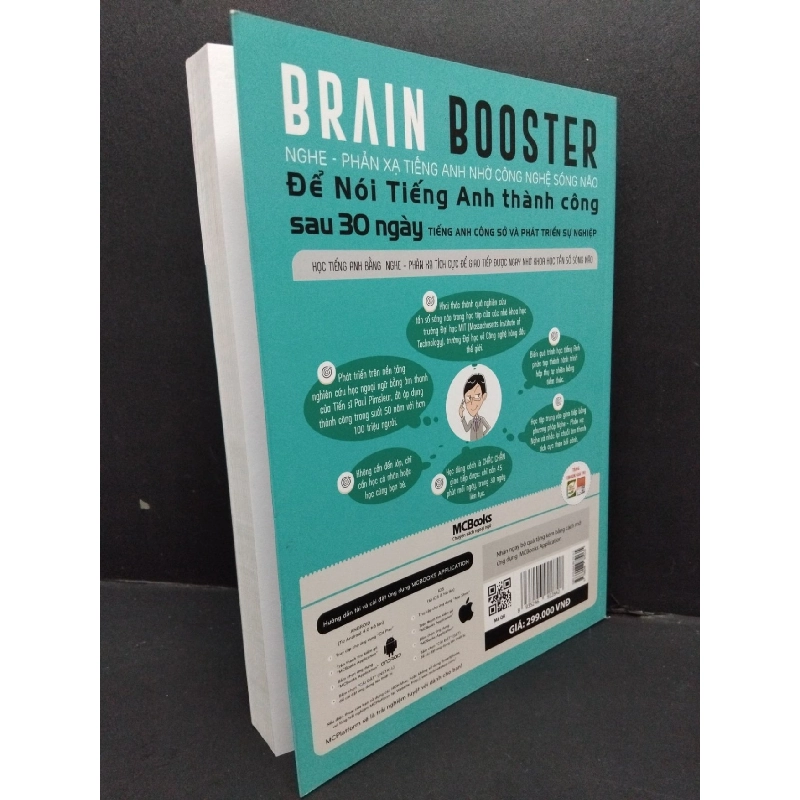 Brain booster nghe phản xạ tiếng anh nhờ công nghệ sóng não để nói tiếng anh thành công sau 30 ngày tiếng anh công sở và phát triển sự nghiệp Nguyễn Anh Đức mới 90% bẩn bìa, ố nhẹ 2019 HCM.ASB0611 917978