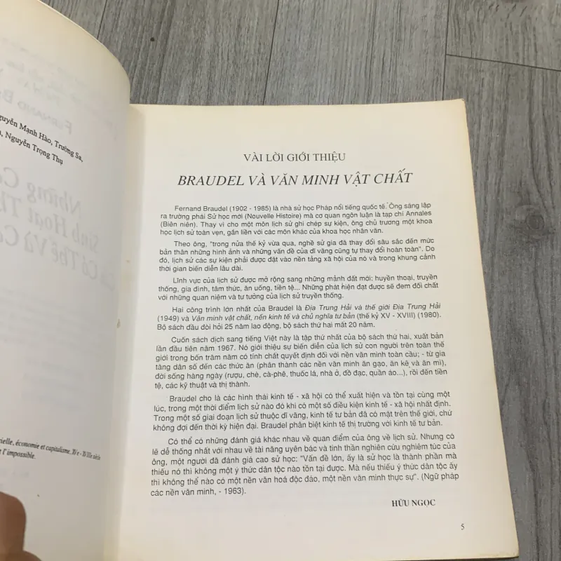 Những cấu trúc sinh hoạt thường ngày - fernand braudel. 8 b2 1026158