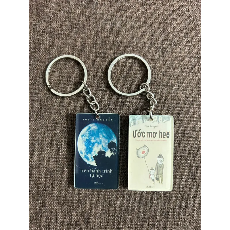 Móc khóa sách: Ước mơ heo + Trên hành trình tự học 732371