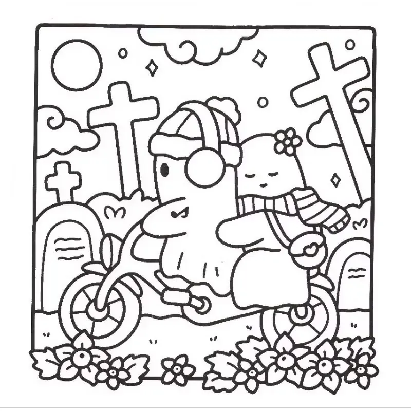 Tập tranh tô màu Little Spooky 160gsm 717633