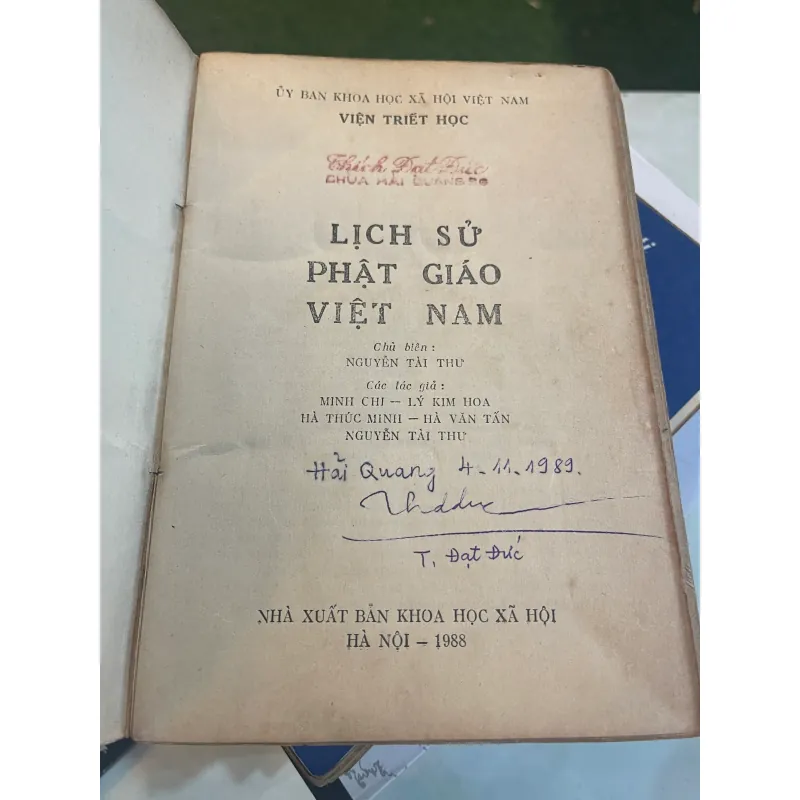 LỊCH SỬ PHẬT GIÁO VIỆT NAM - NGUYỄN TÀI THƯ chủ biên 1027392