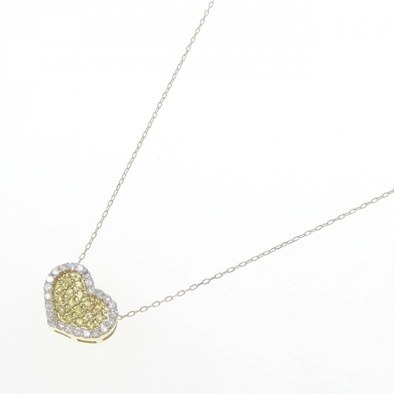 K18YG Dây chuyền hình trái tim Sapphire 0.15CT - Hàng hiệu Chính hãng 857417