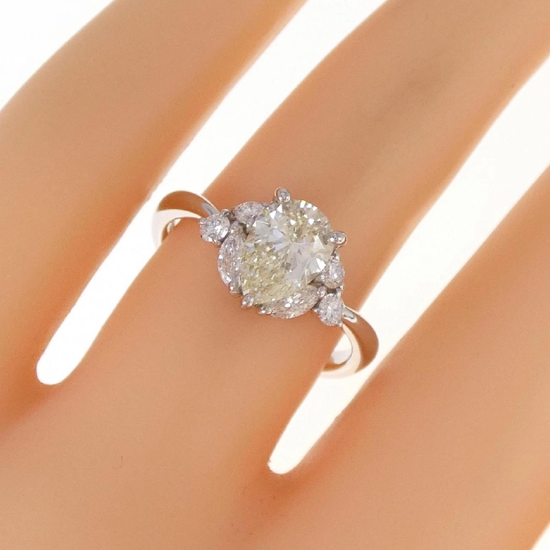 Nhẫn kim cương PT 1.050CT VLY VS2 hình giọt nước - Hàng hiệu Authentic 873844