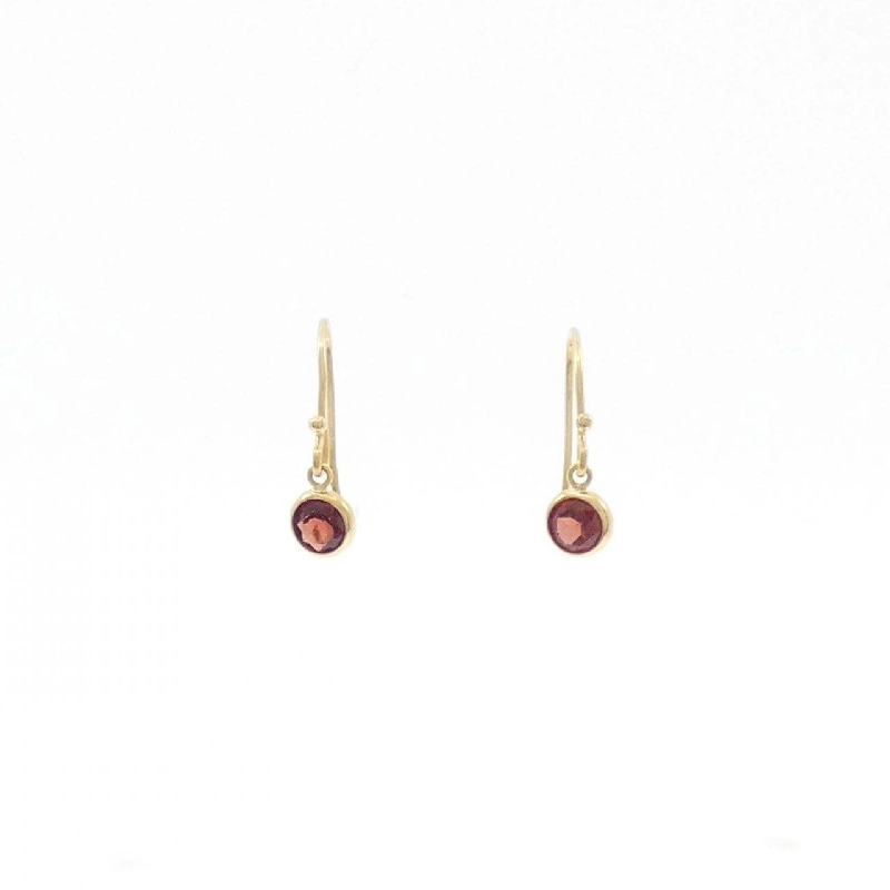 K18YG Garnet Bông tai - Hàng hiệu Chính hãng 863786