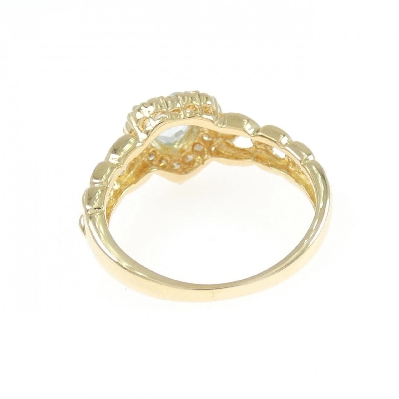 Nhẫn Aquamarine Hình Trái Tim K18YG - Hàng hiệu Chính hãng 852658