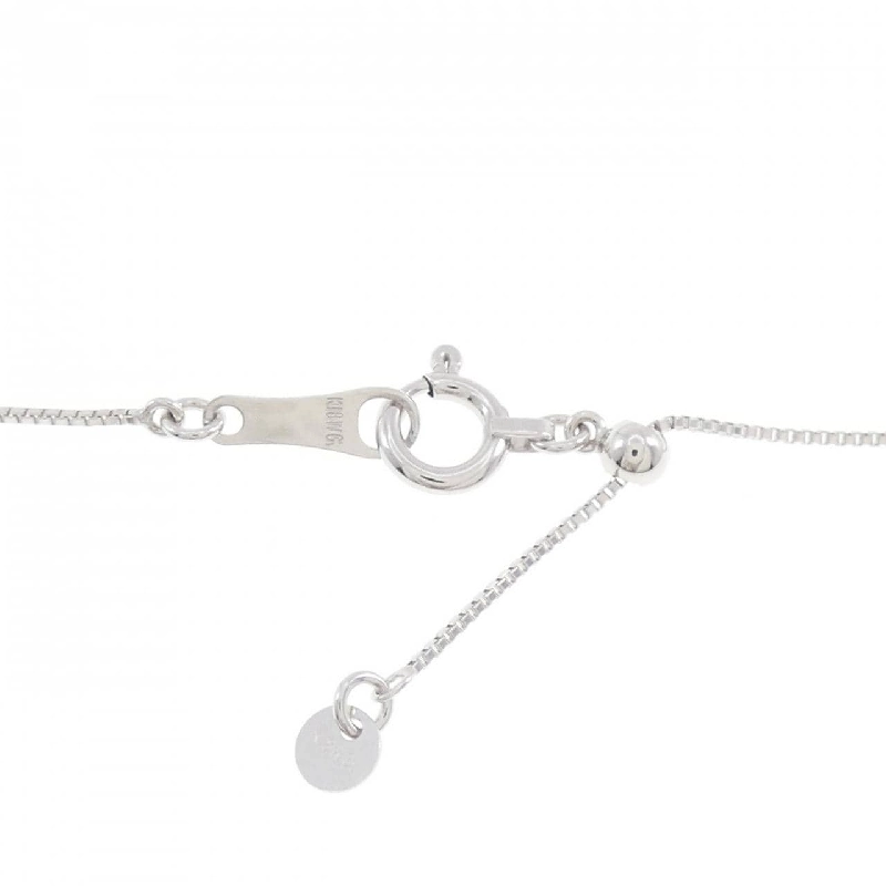 K18WG Dây chuyền hoa sapphire 0.50CT - Hàng hiệu chính hãng 861034