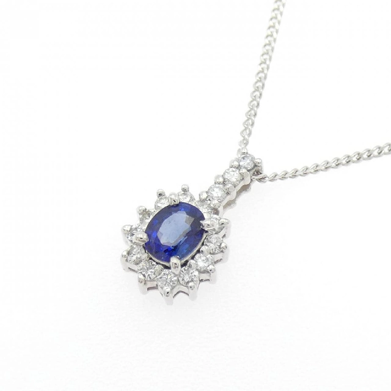 Dây chuyền Sapphire PT900/PT850 0.48CT - Hàng hiệu Chính hãng 856445