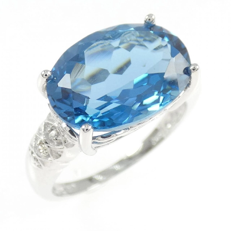 Nhẫn Blue Topaz 10KWG - Hàng hiệu Authentic 846470