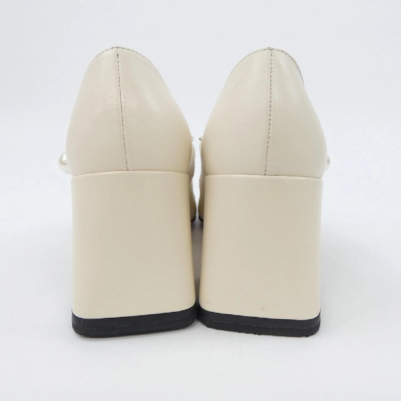 Giày cao gót MIU MIU với dây xích kim loại 5I248D 657495