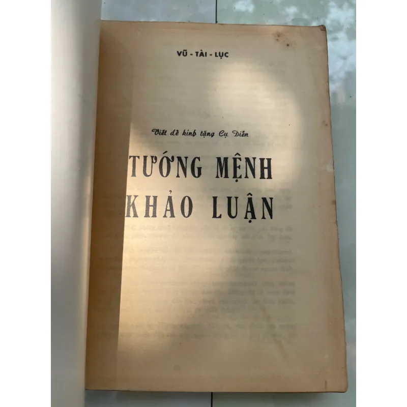TƯỚNG MỆNH KHẢO LUẬN - VŨ TÀI LỤC  1034795