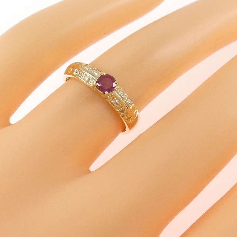 Nhẫn Ruby K18YG 0.23CT - Hàng hiệu Chính hãng 851325
