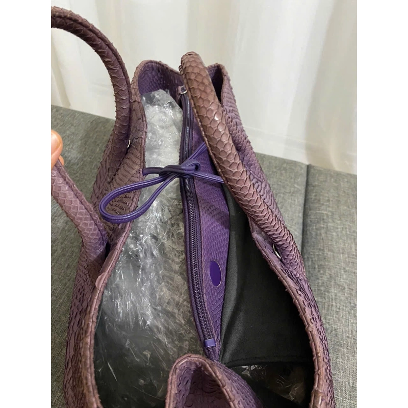 Túi du lịch trăn tím 41*25*21 python skin purple travel bag 464049