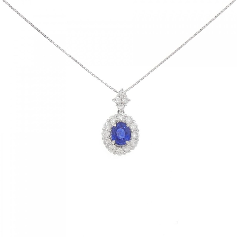 Dây chuyền Sapphire PT900/PT850 1.00CT - Hàng hiệu Chính hãng 858991