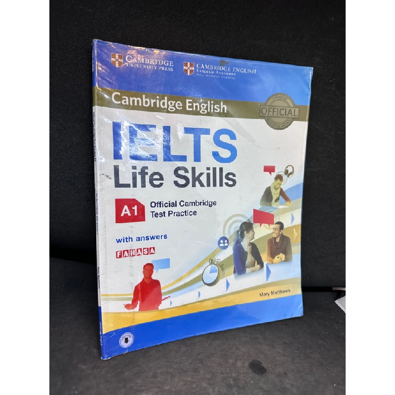 Ielts life skills, A1, official Cambridge test practice with answers, mới 80% (có ghi chữ vài trang) SBM0809 450576