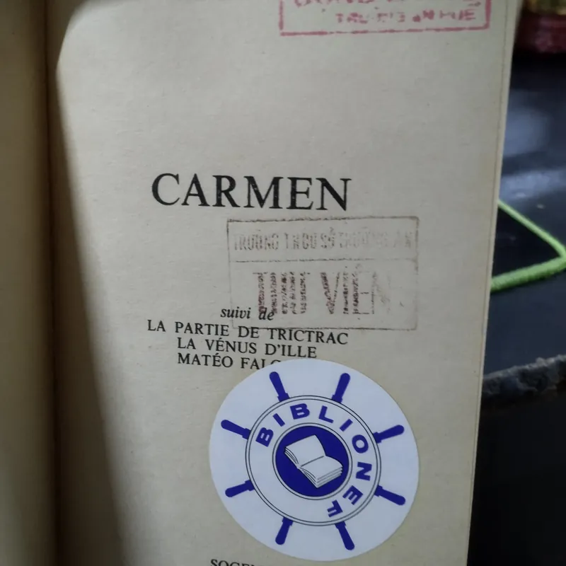 tiểu thuyết "Carmen" của tác giả Prosper Mérimée 563766