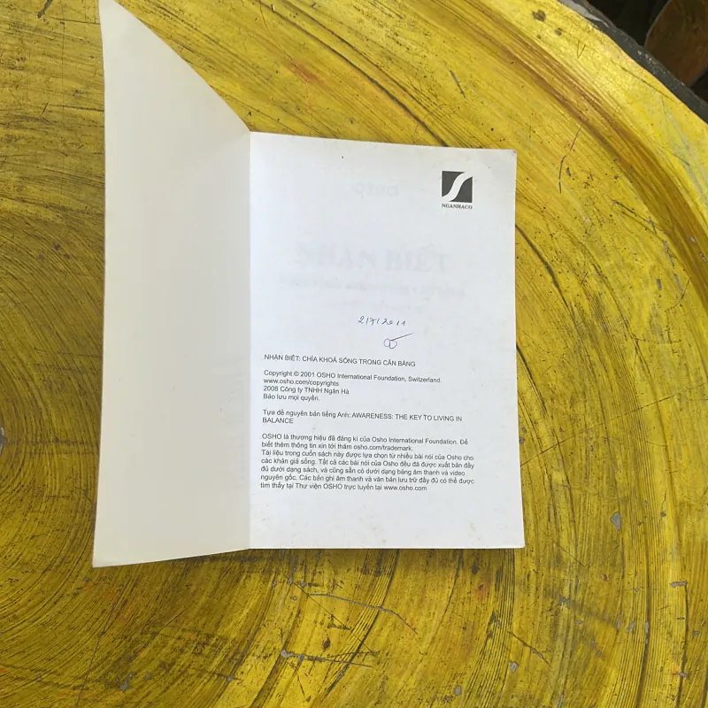 COMBO OSHO : NGHỆ THUẬT CÂN BẰNG SỰ SỐNG & CÁI CHẾT - NHẬN BIẾT Chìa khoá sống trong cân b 757905