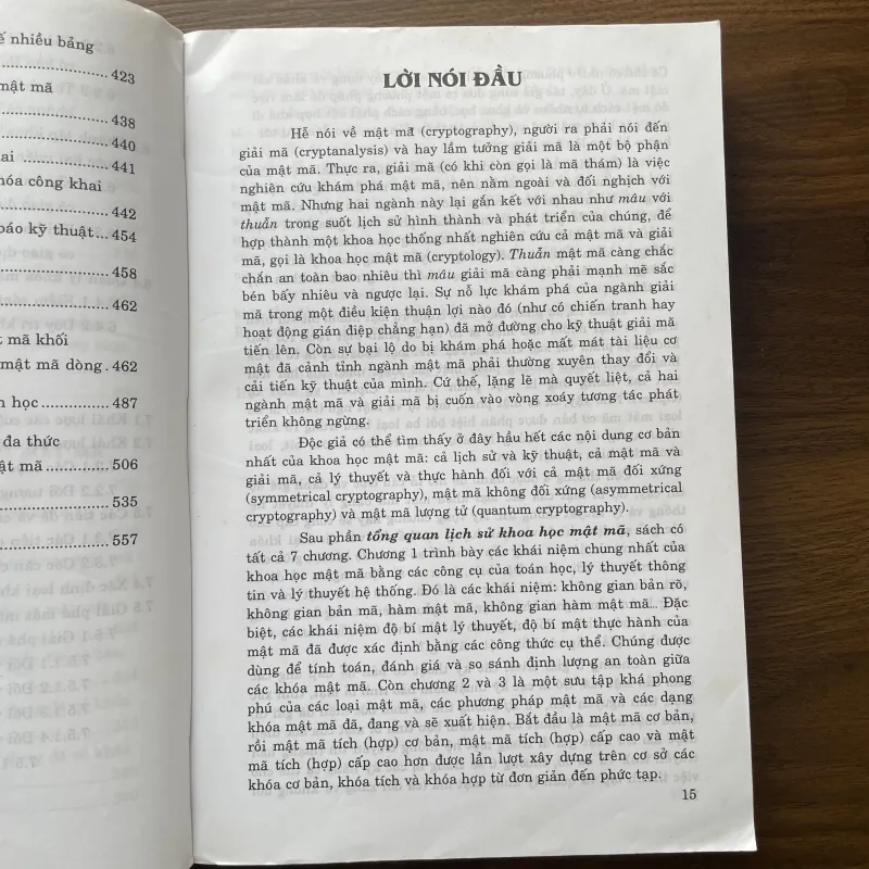 Cơ sở khoa học mật mã 934695