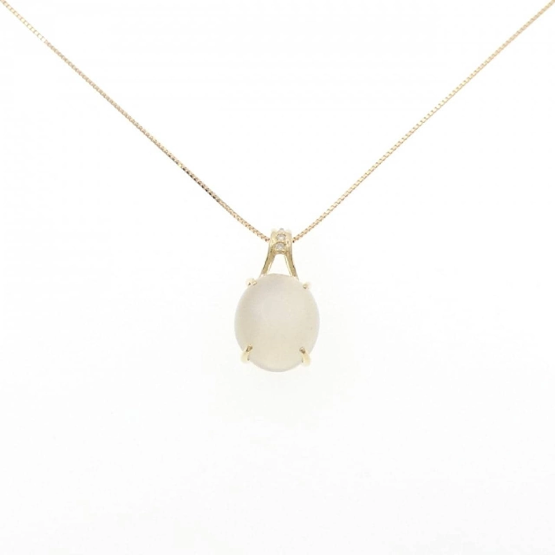 K18YG Dây chuyền đá mặt trăng 6.00CT - Hàng hiệu Chính hãng 857611