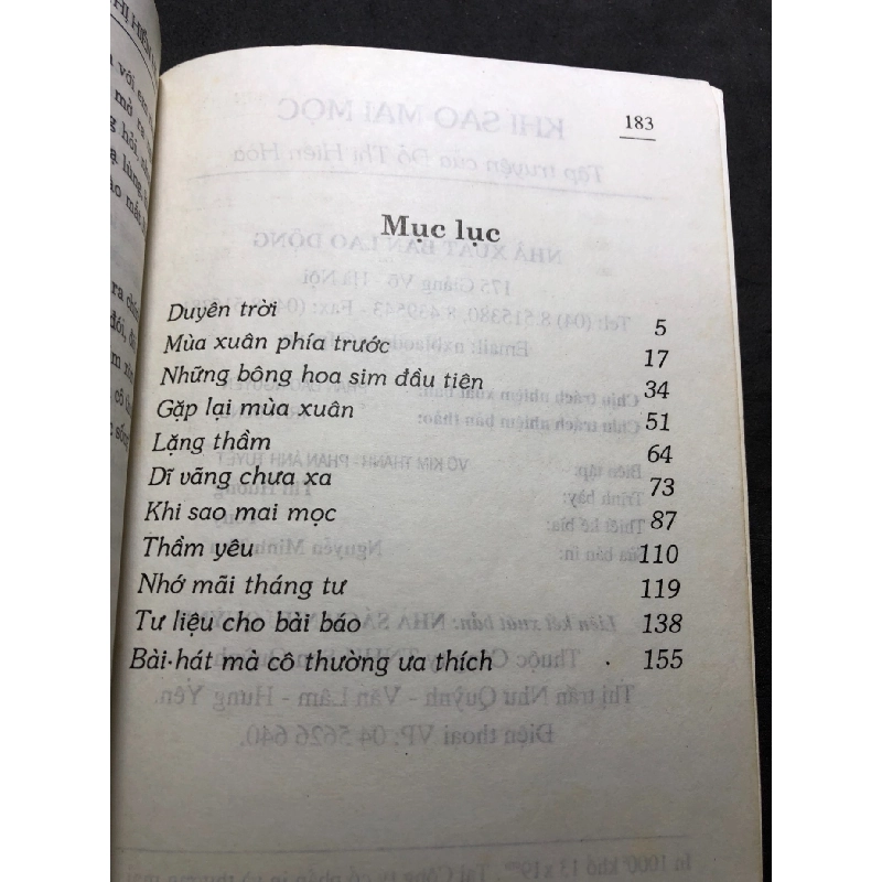 Khi sao mai mọc 2008 mới 70% ố bẩn nhẹ Đỗ Thị Hiền Hòa HPB0906 SÁCH VĂN HỌC 915007