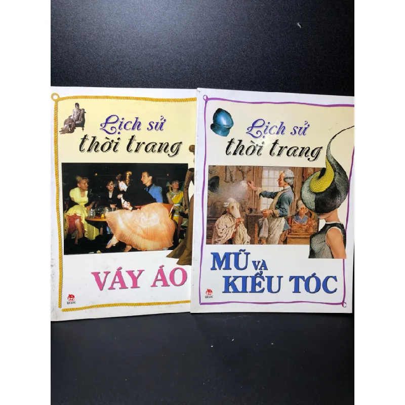 [Sách Cũ SCGR] Combo lịch sử thời trang (váy áo + mũ và kiểu tóc) năm 2007 mới 70% bẩn bìa HCM1711 684116