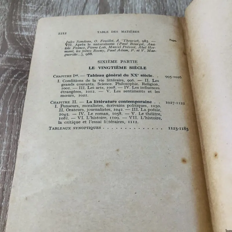 HISTOIRE DE LA LITTÉRATURE FRANÇAISE 971145