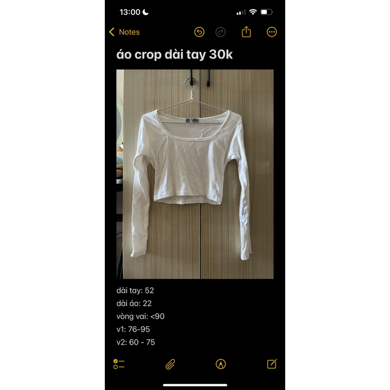 Croptop dài tay 519827