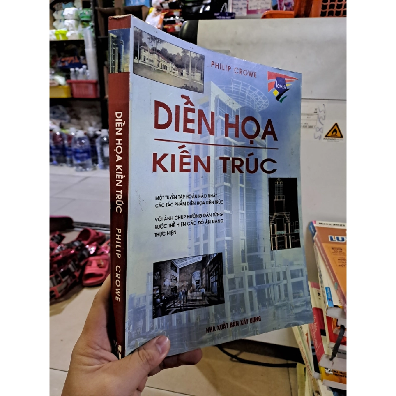Diễn họa kiến trúc Philip Crowe sách tranh màu mới 90% rách nhẹ 1 trang 1996 HCM0308 GIÁO TRÌNH, CHUYÊN MÔN 523854