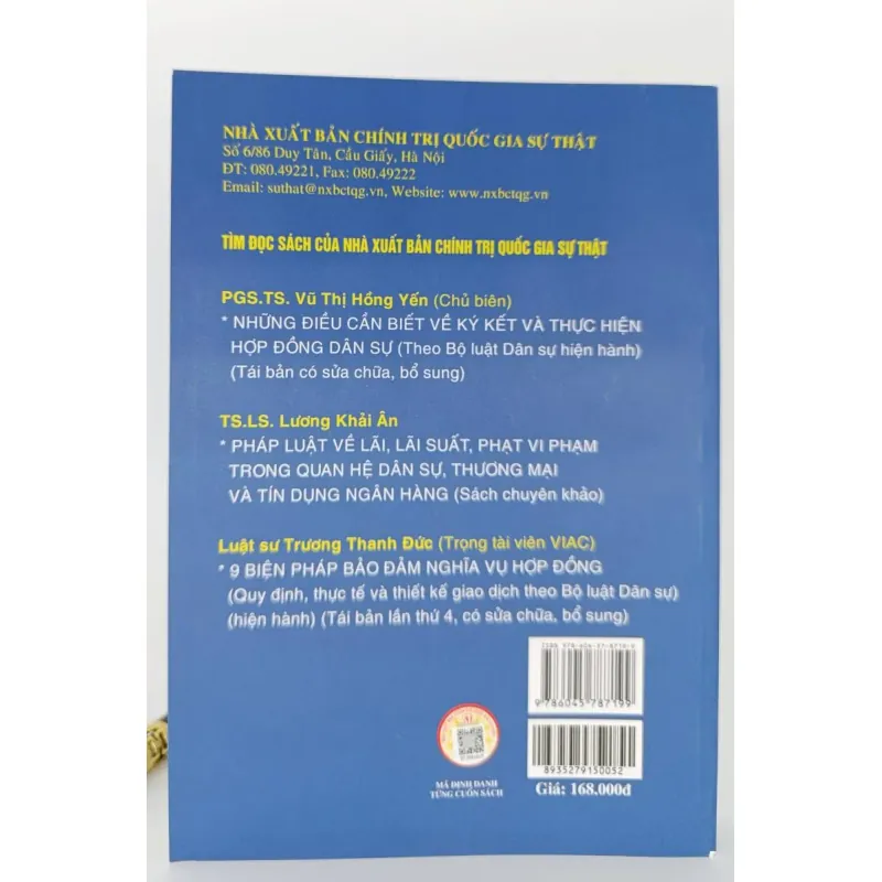 Hợp đồng cho vay trong lĩnh vực tín dụng ngân hàng - Lý luận và thực tiễn áp dụng 1044269
