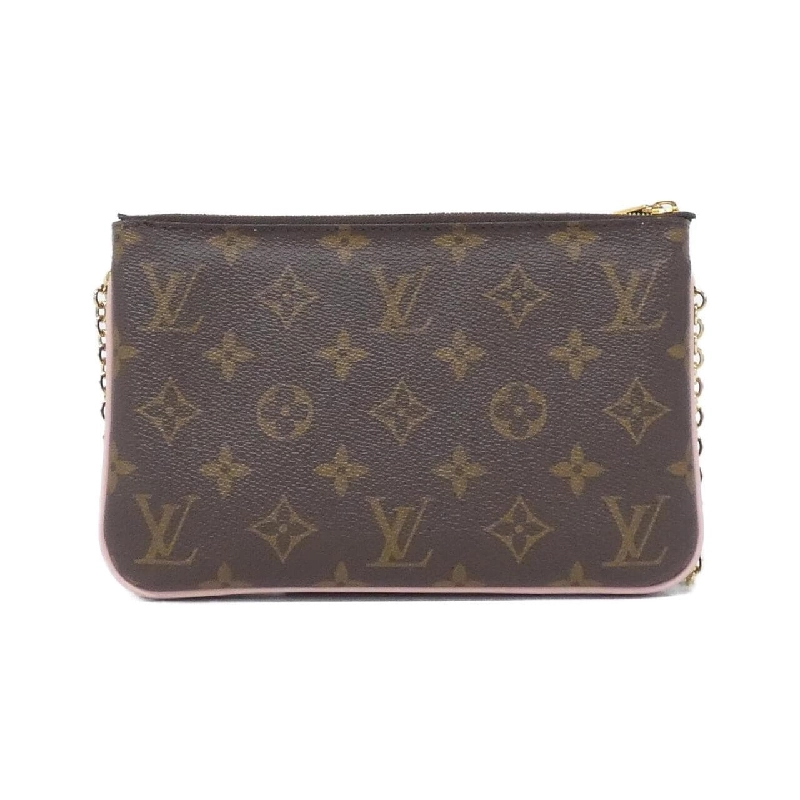 Túi xách vai Louis Vuitton Monogram (Flower) Pouch Double Zip M63905 - Hàng hiệu Chính hãng 802724