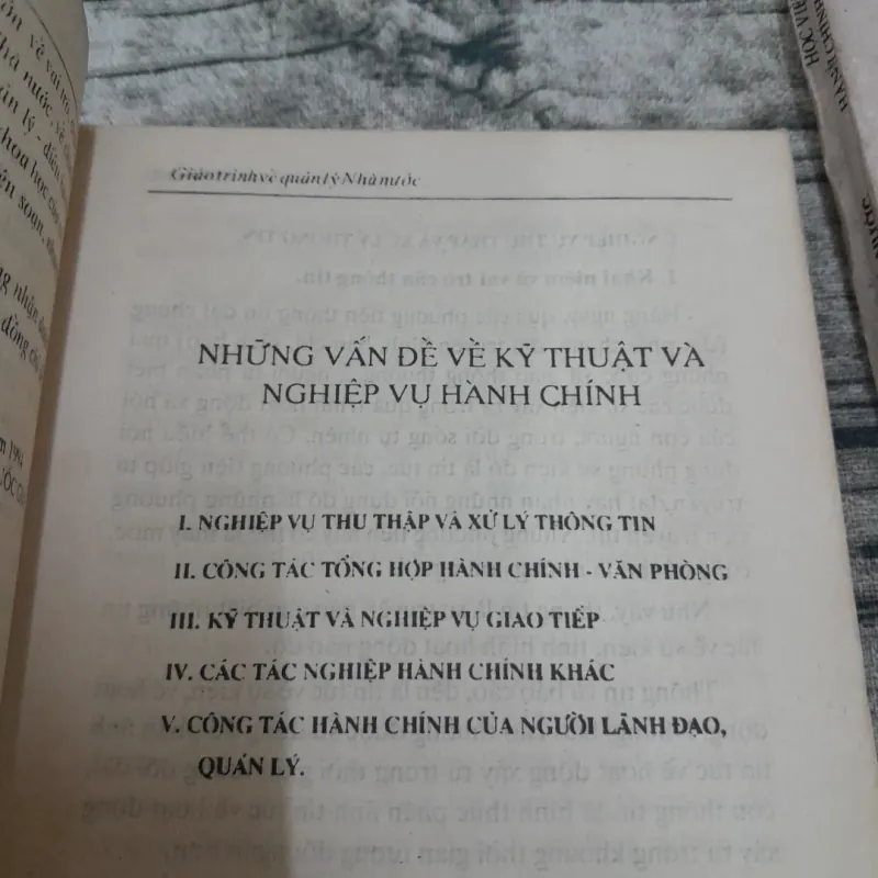 Học viện hành chính QG- Giáo trình Quản lý Nhà Nước cho Ngạch chuyên viên. X bản 1994 781409