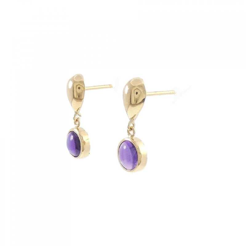 K18YG Amethyst Bông tai - Hàng hiệu Chính hãng 870772