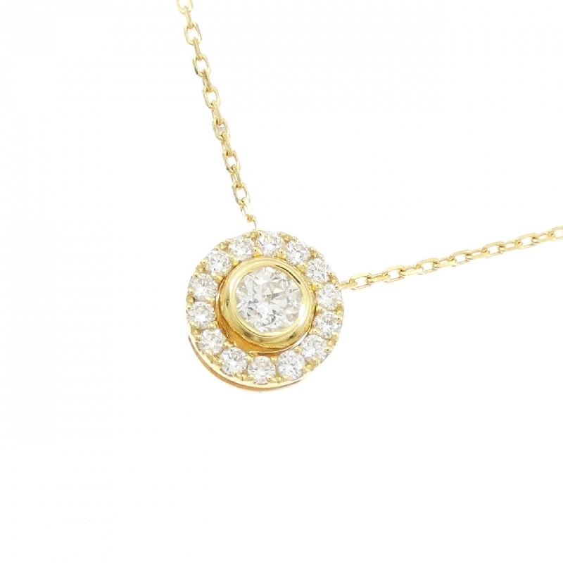 K18YG Dây chuyền kim cương 0.159CT - Hàng hiệu Chính hãng 858814