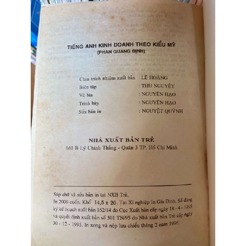 Tiếng Anh Kinh Doanh Theo Kiểu Mỹ - Edwin T. Cornelius Jr. 1996 Sách tự học tiếng Anh VAVO-AK1T2 935366