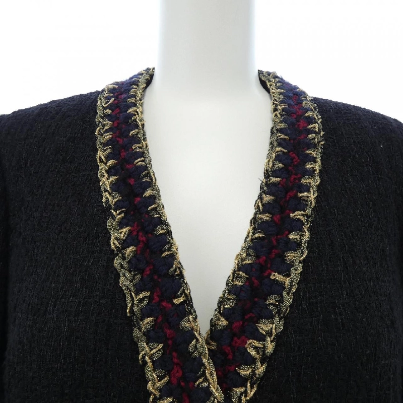 【Khuyến mãi】Áo khoác không cổ CHANEL 636738