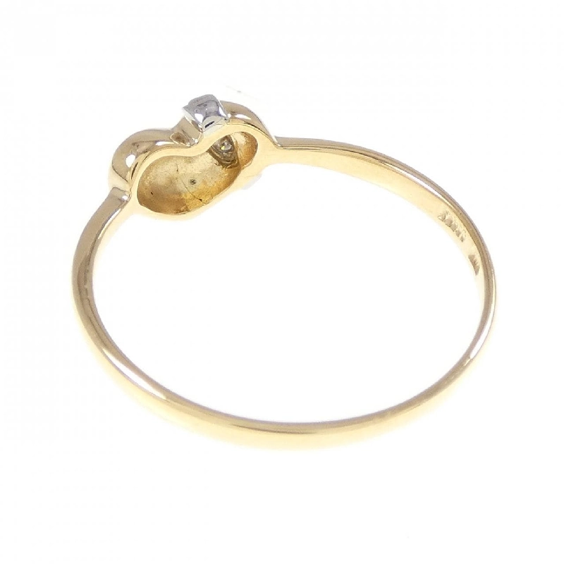 Nhẫn kim cương hình trái tim K18YG/PT900 0.02CT 671513