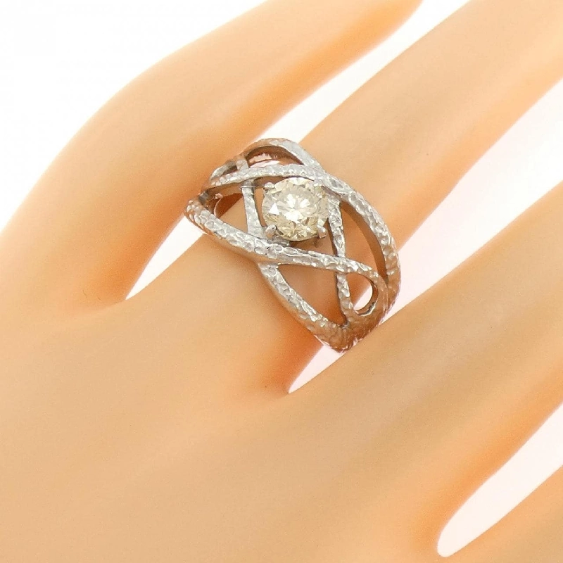 Nhẫn kim cương K18WG 0.842CT - Hàng hiệu Authentic 853776