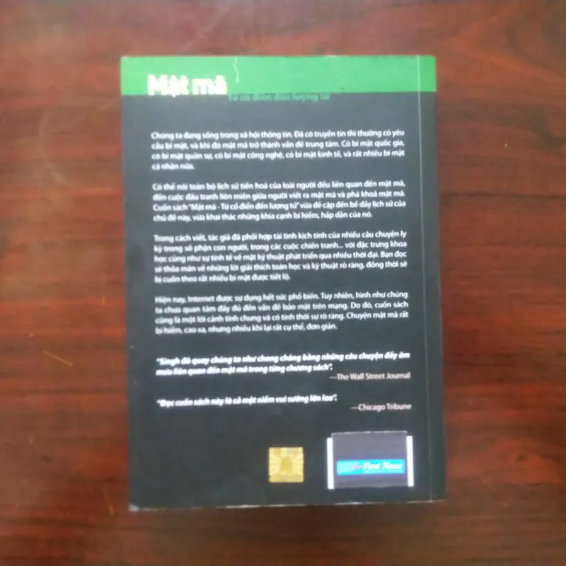 [Sách Khoa Học] The Code Book - Mật Mã Từ Cổ Điển Đến Lượng Tử (Simon Singh) 1002923