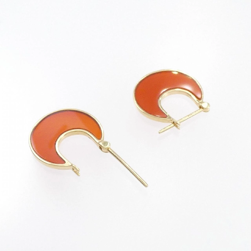 K18YG Đá Carnelian Bông Tai - Hàng hiệu Chính hãng 867991