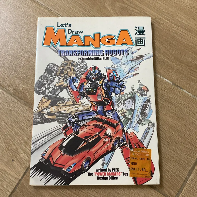Sách Lets draw Manga Transforming robots  590823