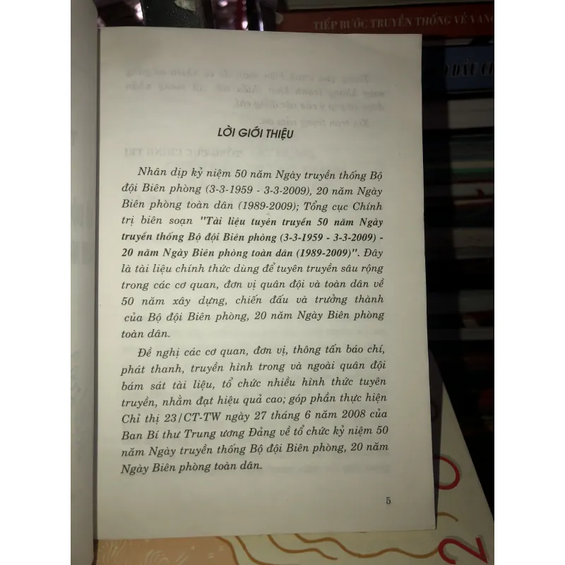 Tài liệu tuyên truyền 50 năm Ngày truyền thống Bộ đội Biên phòng (3-3-1959-3-3-2009)… 758867