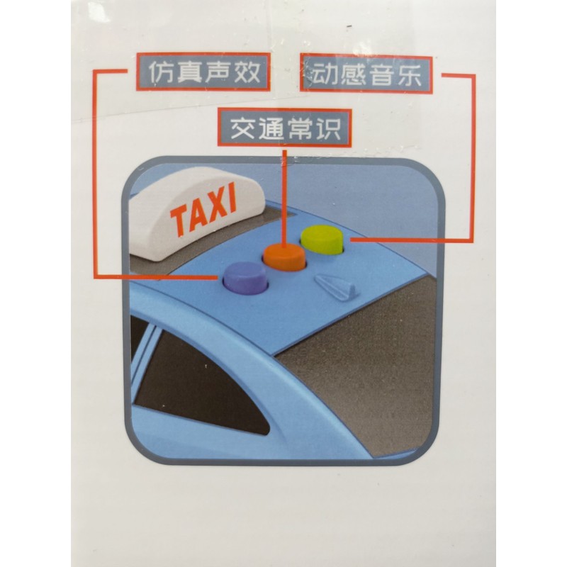 Đồ chơi Xe ô tô taxi chạy bằng pin, có đèn và âm thanh, mở cửa 9901 145549