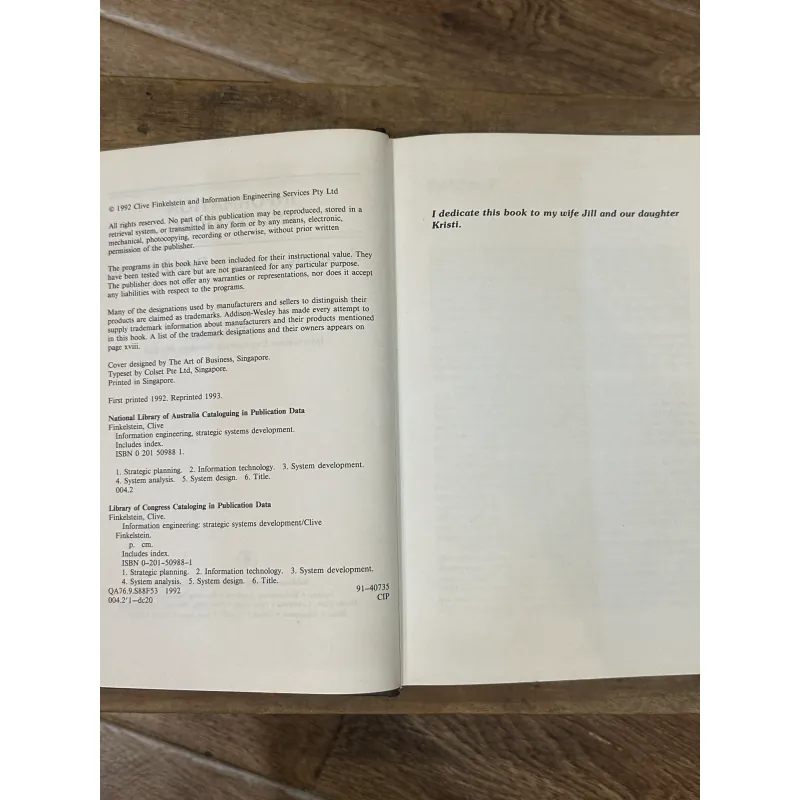 Information Engineering: Strategic Systems Development - Clive Finkelstein 750128
