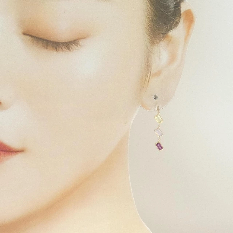 K10YG Bông tai đá màu - Hàng hiệu Chính hãng 867543