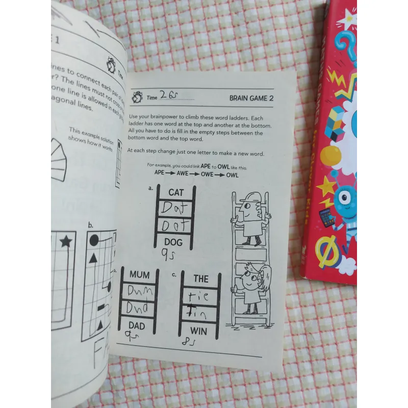 COMBO 2 CUỐN - BRAIN GAMES FOR CLEVER KIDS
& MATHS GAMES FOR CLEVER KIDS 974957