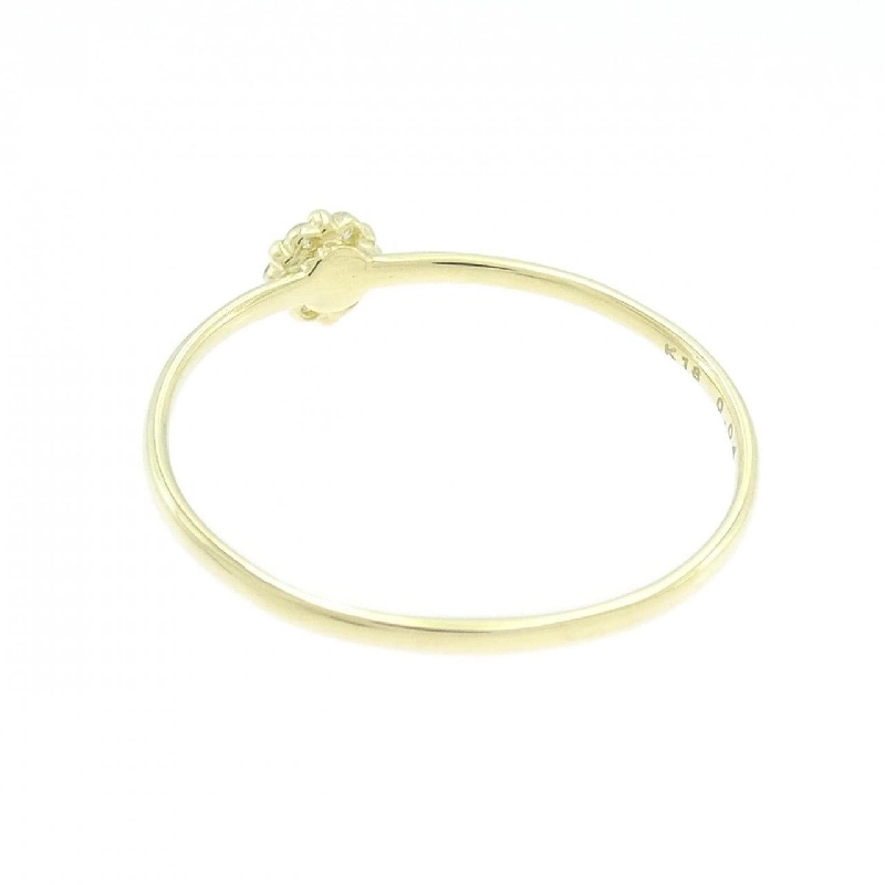 【Sản phẩm mới】Nhẫn kim cương K18YG hình hoa 0.04CT 671348