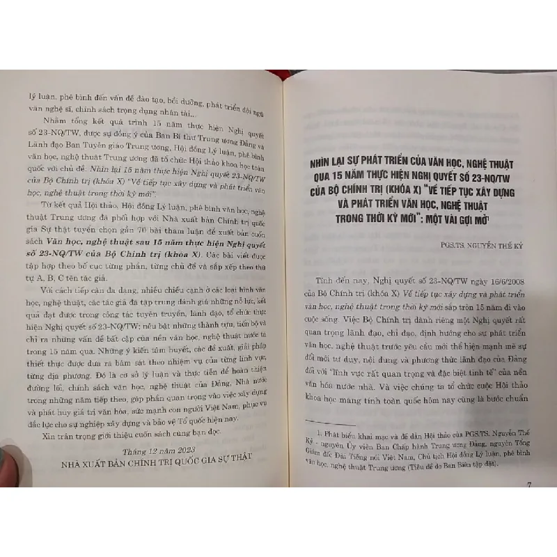 Văn học, nghệ thuật sau 15 năm thực hiện nghị quyết số 23-NQ/TW của bộ chính trị (khóa X) 711382