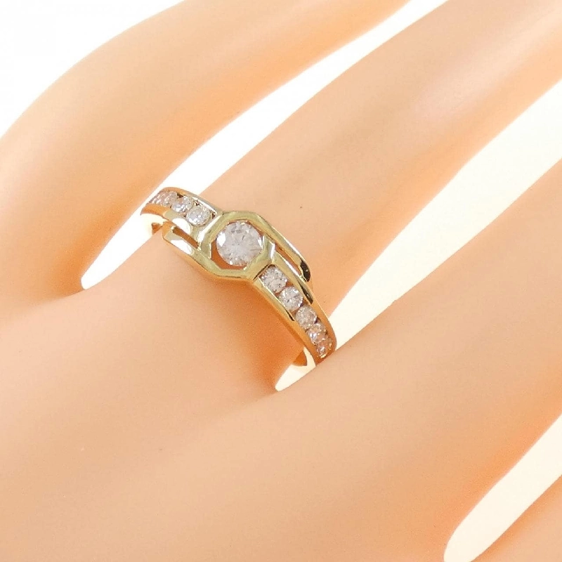 Nhẫn kim cương 750YG 671808