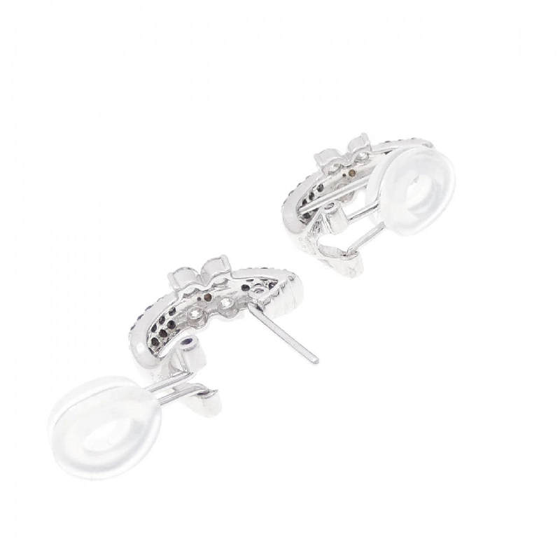 Bông tai/khuyên tai kim cương hoa K18WG 1.08CT 665594