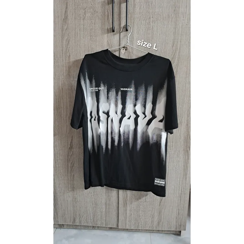 Áo thun đen VASNAVA unisex – chất đẹp, form rộng-size L 688103